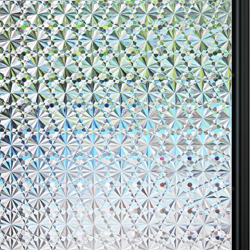 Privacy Window Film UV Protection Static Cling for Home Office