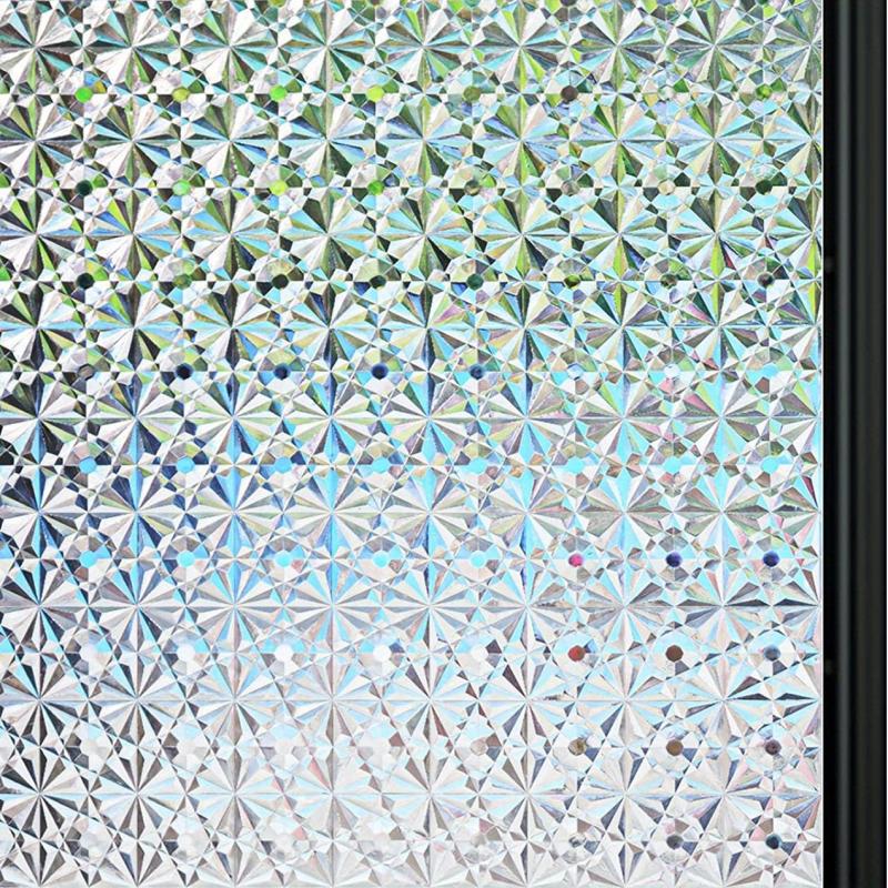 Privacy Window Film UV Protection Static Cling for Home Office