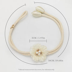 Faux Pearl Flower Curtain Buckle for Home Decor