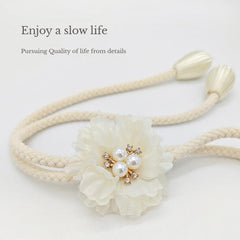 Faux Pearl Flower Curtain Buckle for Home Decor