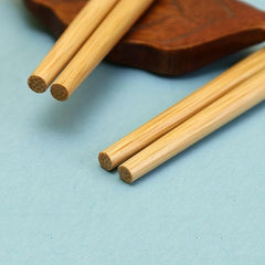 5 Pairs Bamboo Chopsticks Lucky Cat Pattern