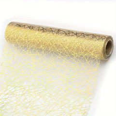Sparkling Golden Table Runner for Weddings and Parties
