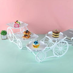 2-Layer Cake Stand Dessert Tray Tableware Display Rack for Events