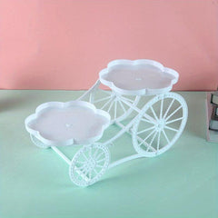 2-Layer Cake Stand Dessert Tray Tableware Display Rack for Events