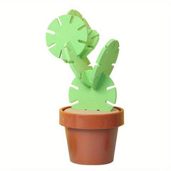 Set of 6 Cactus Coasters Flowerpot Holder DIY Novelty Gift