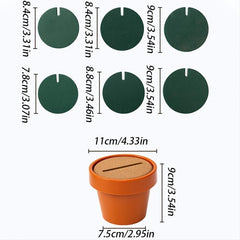 Set of 6 Cactus Coasters Flowerpot Holder DIY Novelty Gift