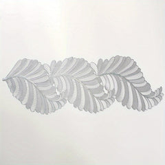 Heat Insulating PVC Table Mat with Hollow Leaf Design
