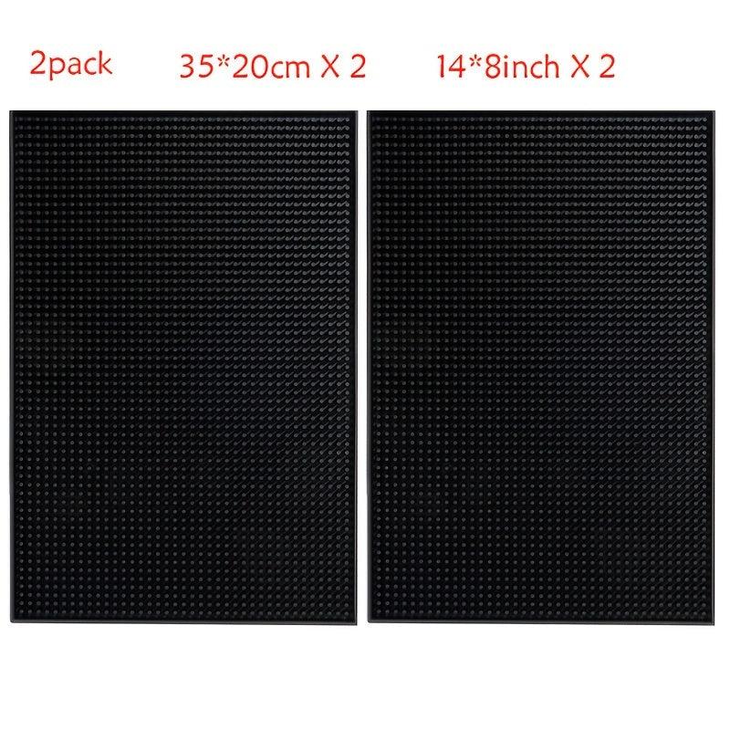 2pcs Bar Mats Professional Countertop Mat for Bar Service 30x25cm Coffee Mat