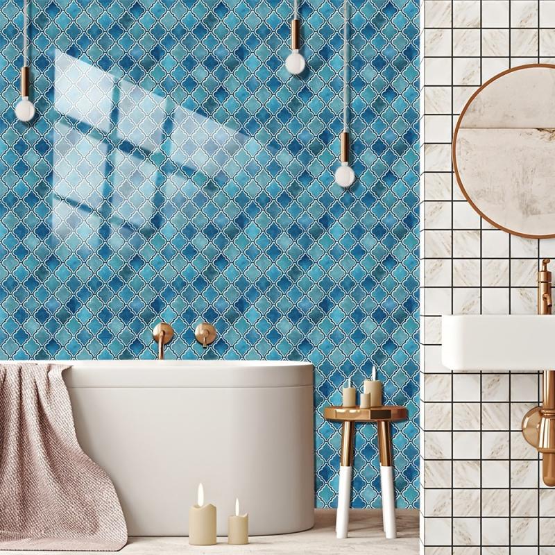 10pcs Vintage Tile Stickers Waterproof Decals