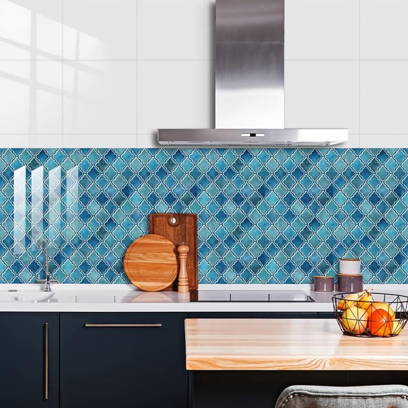 10pcs Vintage Tile Stickers Waterproof Decals