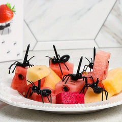 6pcs Ant Shaped Plastic Forks Reusable Food Fork Animal Appetizer Fork