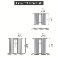 2pcs Stitching Pattern Curtains for Bedroom, Living Room
