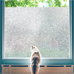 Frosted Retro Privacy Glass Window Film Heat Insulation