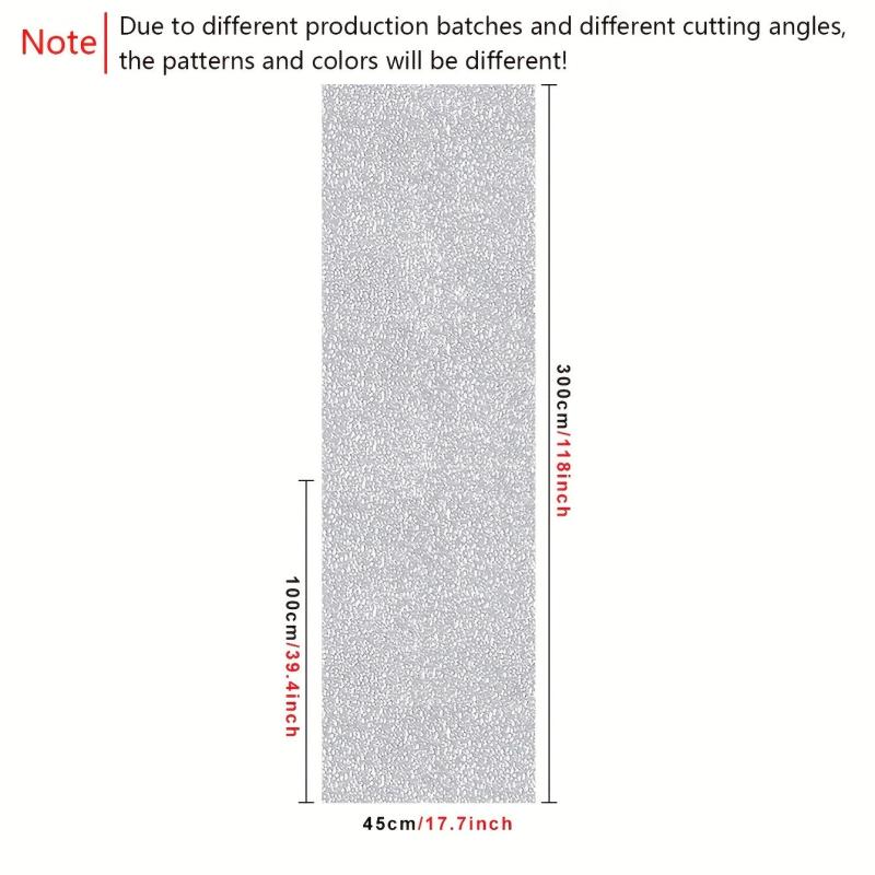 Frosted Retro Privacy Glass Window Film Heat Insulation
