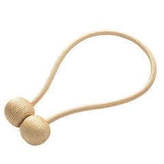 Magnetic Curtain Tieback with Braided Rope Buckle