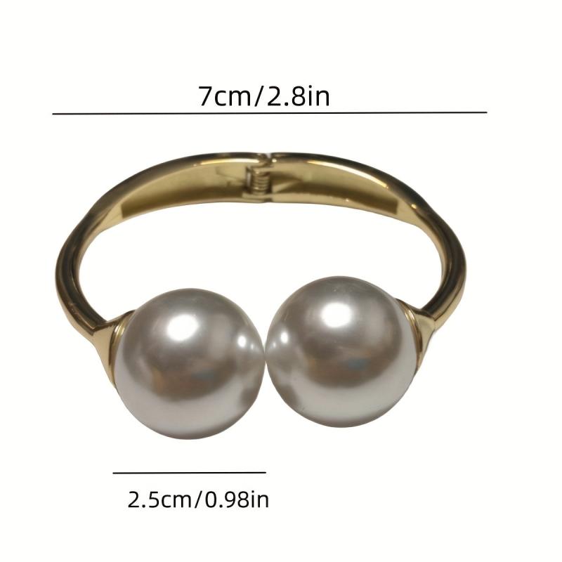 Metal Curtain Tieback Faux Pearl Decor Holdback Buckle for Curtains & Drapes
