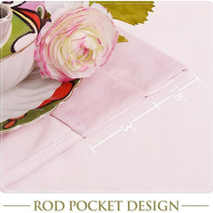 Velvet Pink Blackout Curtain for Home Decor