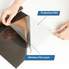 One Way Privacy Window Film PET Material Reflective Heat UV Resistant Sticker
