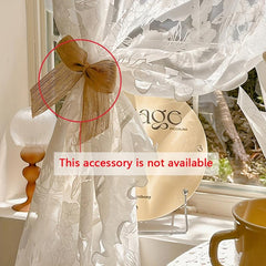 Romantic Rose Sheer Curtain for Bedroom or Living Room