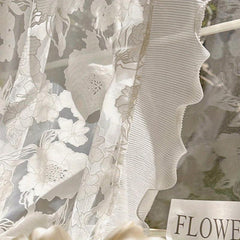 Romantic Rose Sheer Curtain for Bedroom or Living Room