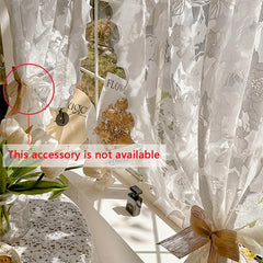 Romantic Rose Sheer Curtain for Bedroom or Living Room