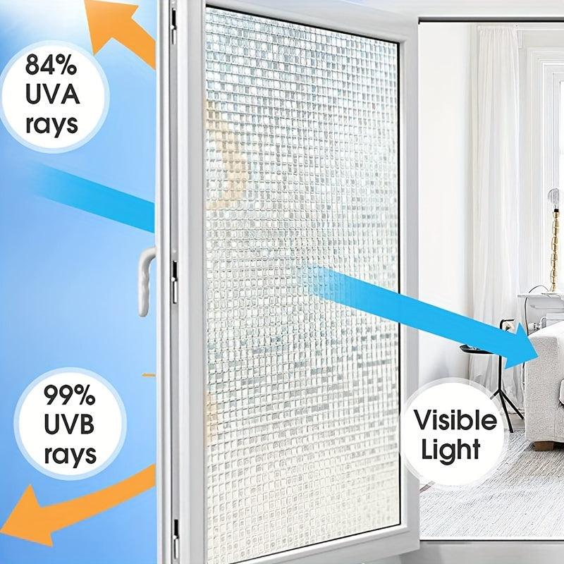 Frosted Mosaic Window Film Privacy Glass Door Film