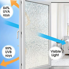 Frosted Mosaic Window Film Privacy Glass Door Film