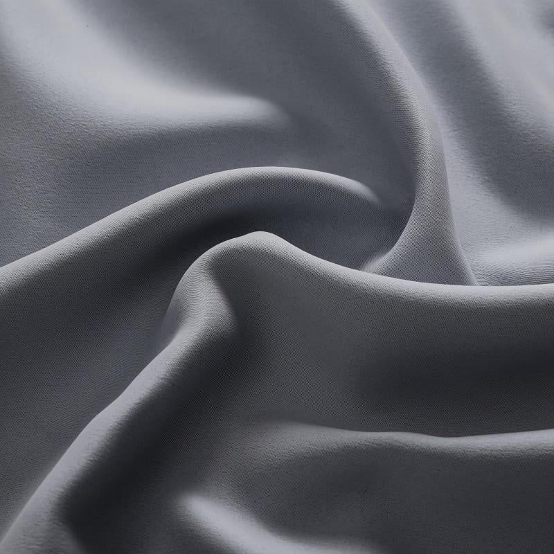 Blackout Curtain Solid Black 1 Panel Thermal Insulated Grommet Top for Bedroom