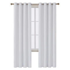 Blackout Curtain Solid Black 1 Panel Thermal Insulated Grommet Top for Bedroom