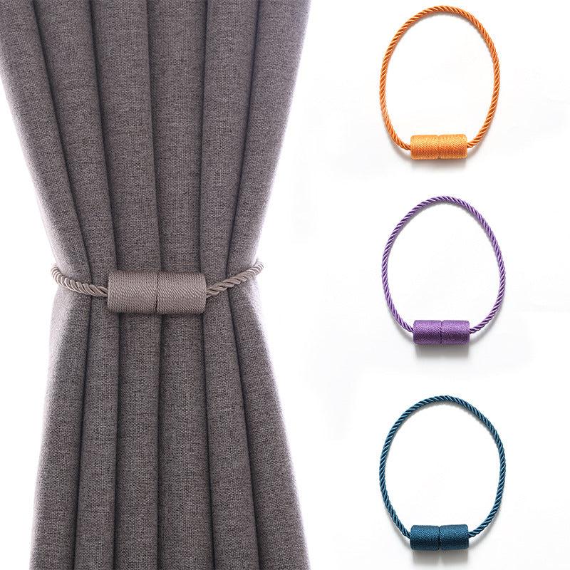 2 Packs Magnetic Curtain Buckles No Installation Modern Tieback Holdback