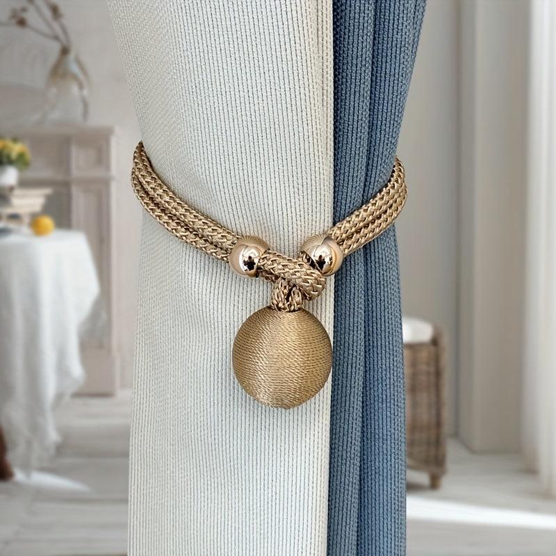 2pcs Round Ball Curtain Tiebacks Stylish and Functional Curtain Buckles