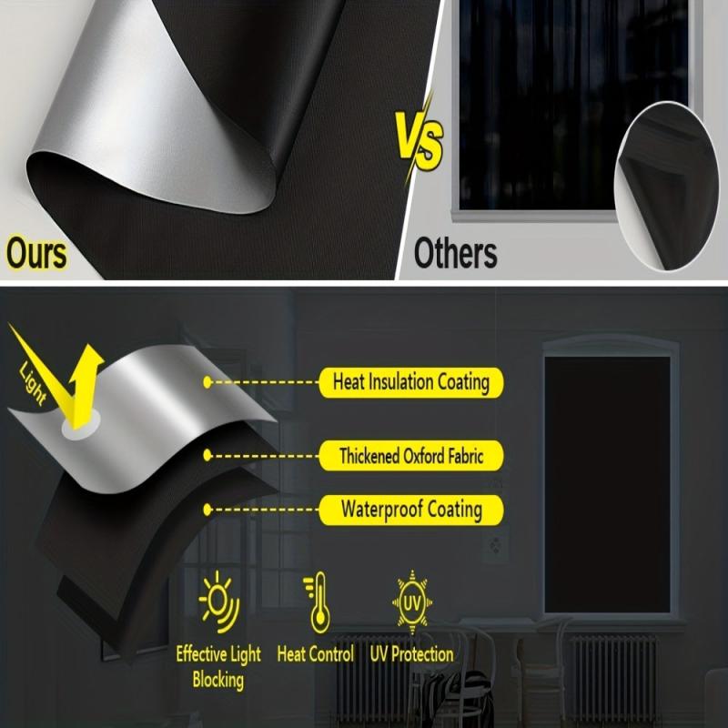 Portable Blackout Shades Travel Window Blackout Curtains