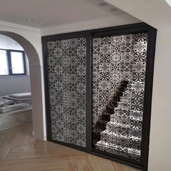 Retro Pattern Electrostatic Glass Window Film Decoration Sticker
