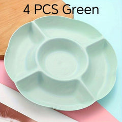 Halloween Candy Plate 6 Compartment Food Storage Tray Appetizer Serving Platter