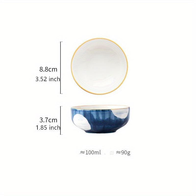 Hand-painted Ceramic Bowls & Dishes + Plates Set