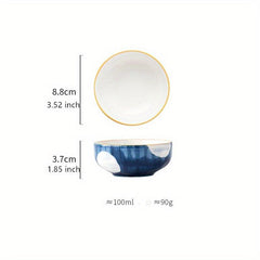 Hand-painted Ceramic Bowls & Dishes + Plates Set