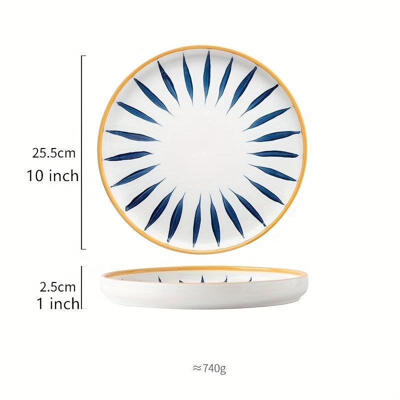 Hand-painted Ceramic Bowls & Dishes + Plates Set