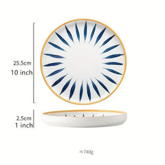 Hand-painted Ceramic Bowls & Dishes + Plates Set