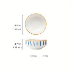 Hand-painted Ceramic Bowls & Dishes + Plates Set