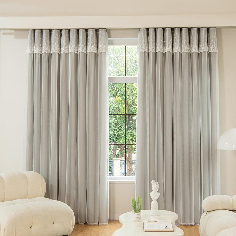 Thermal Blackout Curtains Double Layer Darkening Drapes