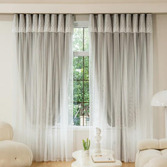 Thermal Blackout Curtains Double Layer Darkening Drapes