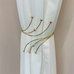 Pearl Curtain Buckle Metal Holdbacks for Home Decor