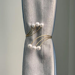 Pearl Curtain Buckle Metal Holdbacks for Home Decor