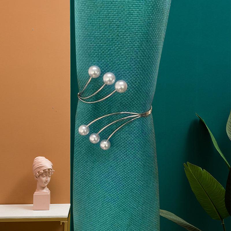 Pearl Curtain Buckle Metal Holdbacks for Home Decor