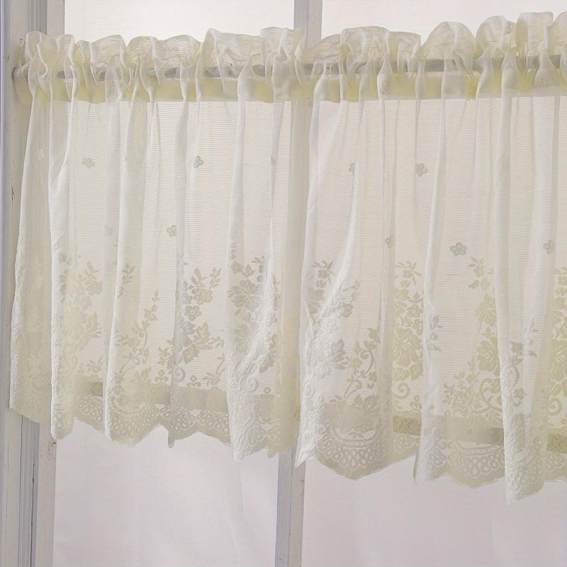 Pastoral Floral Curtain for Kitchen Bedroom Balcony Cafe Living Room