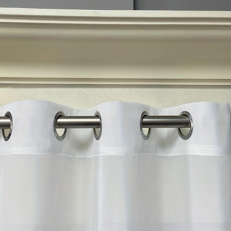 1pc Chiffon Sheer Curtains Grommet Top Light Filtering Chiffon Sheer Curtain