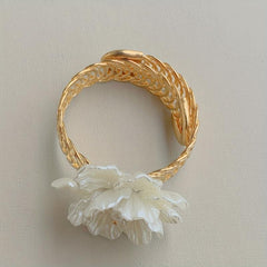 Metal Flower Pattern Curtain Tieback - Curtain Holdback