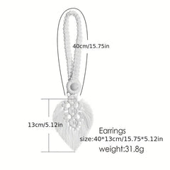 Tassel Braided Leaf Curtain Binding Rope Holdback