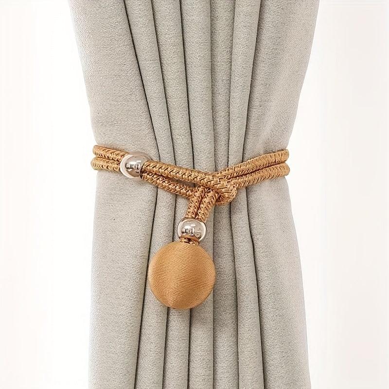 2pcs Adjustable Curtain Tiebacks Easy Pull Holdback
