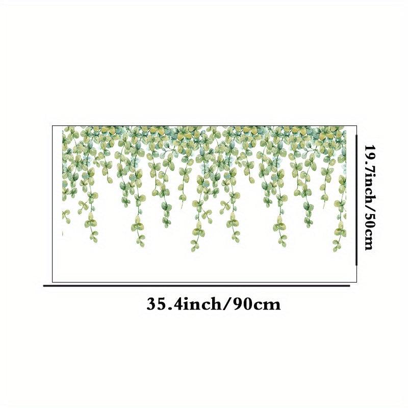 Green Leaves Butterfly Window Film